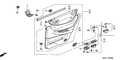 Honda New 1998-2002 Fits Honda Accord Lining, R. RR. Door *NH284L* (LIGHT QUARTZ GRAY), Part # 83733-S87-A11ZB