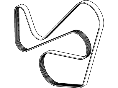New 2003-2007 Fits Ford Focus Serpentine Belt Base No. 8620, Part # 3S4Z8620B