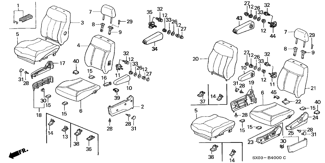 Honda New 1998 Fits Honda Odyssey Cover, R. RR. Foot (Inner) *YR169L* (MILD BEIGE), Part # 81196-SX0-J00ZC