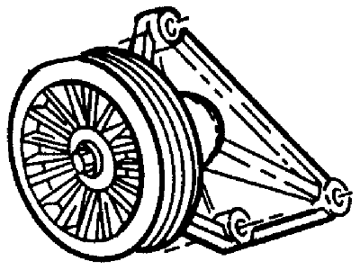 Ford New 1995 Fits Ford E-350/E-350 Super Duty / F Super Duty / F-250 Kit - Tension Pulley Base No. 8678, Part # F5TZ8678B