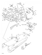 Fits 1998-2005 Ski-Doo Formula Deluxe 500/600/700 / Formula Deluxe 600/700 Models RH Shock Bracket, OEM Part # 518317518