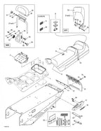 Fits 1999-2005 Ski-Doo Formula Deluxe 500/600/700 / Formula Deluxe 600/700 Models Under Chest, OEM Part # 572107601