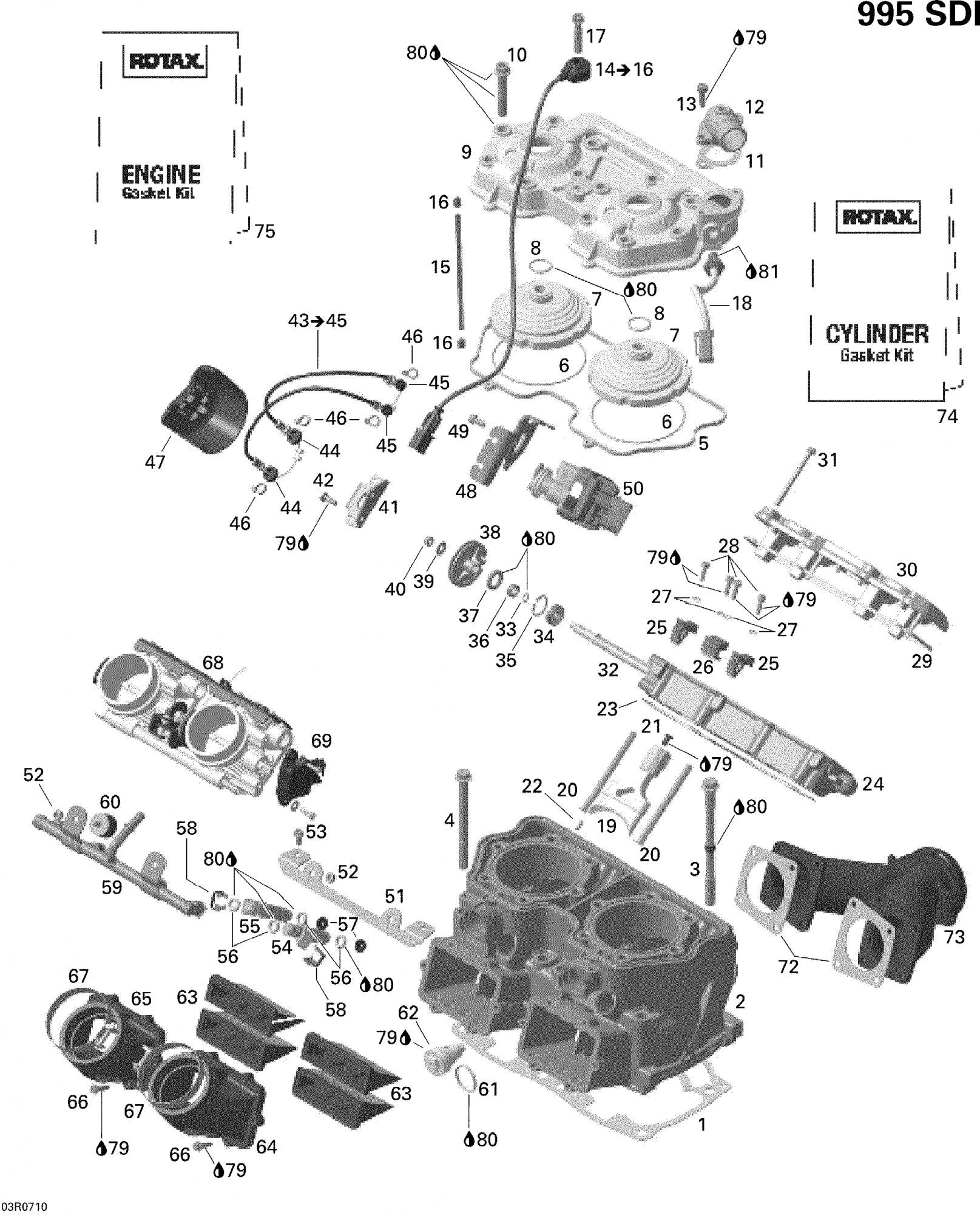Fits 2005-2007 Ski-Doo Mach Z 1000 SDI / Mach Z 1000 SDI Adrenaline & X Models Drive Shaft, OEM Part # 420837700
