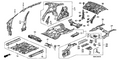 Honda New 2006-2011 Fits Honda Civic Rear Parcel Shelf, Part # 66500-SNA-A01ZZ