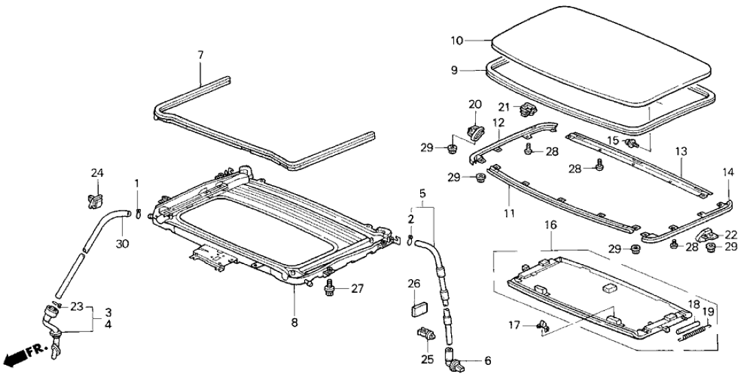 Honda New 1995-1998 Fits Honda Odyssey Holder, RR. Seal, Part # 70273-SX0-003
