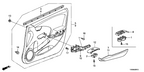 New 2013-2014 Fits Honda Fit EV Panel, FR. Power Window Switch*NH857L* (Master) (COOL METALLIC), Part # 83543-TX9-A01ZA