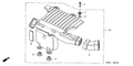 Honda New 2003-2005 Fits Honda Civic Rubber, Air In., Part # 17232-PZA-000