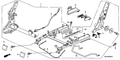 New 2004-2008 Fits Honda Pilot Cable C, R. Middle Seat Walk-In, Part # 81369-S9V-A01
