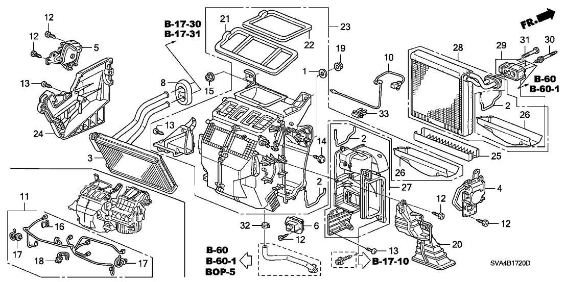 Honda New 2006-2011 Fits Honda Civic Heater Sub-Assembly, Part # 79106-SVA-Y01