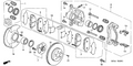 Honda New 2004-2005 Fits Honda Civic Left Front Caliper Sub-Assembly, Part # 45019-S7A-J02
