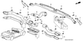 Honda New 2000-2009 Fits Honda S2000 Outlet, Heater Driver, Part # 79891-S2A-A01