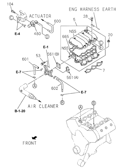New 1998-2002 Fits Honda Passport Gasket, Inlet Manifold, Part # 89723-75380