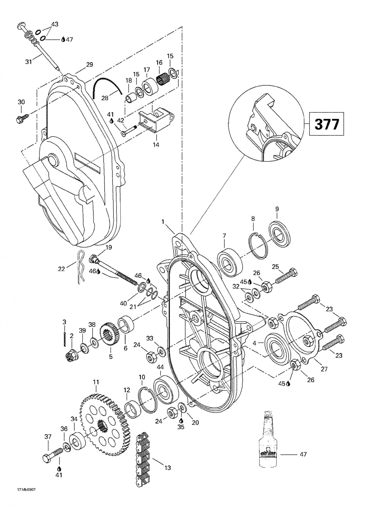 Fits 1996-2007 Ski-Doo Formula Deluxe 380 F / Formula Deluxe 380/500 Models Cap, OEM Part # 501026200