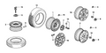 Honda New 2005-2006 Fits Honda Element Disk, Wheel (16X6 1/2Jj) (Topy), Part # 42700-SCV-A40