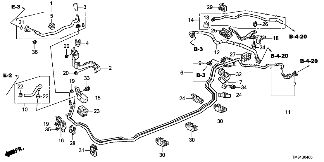 New 2010-2011 Fits Honda Insight Fuel Purge Hose Assembly, Part # 17717-TM8-L01