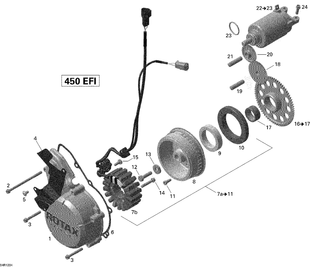 2012-2015 Fits Can-Am 450Efi Xxc, Xmx Flanged Scr M10 X 10, OEM Part # 420240607