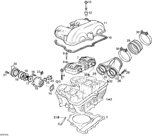 2007 Fits Can-Am Ds 650 X Gasket, OEM Part # 420250900