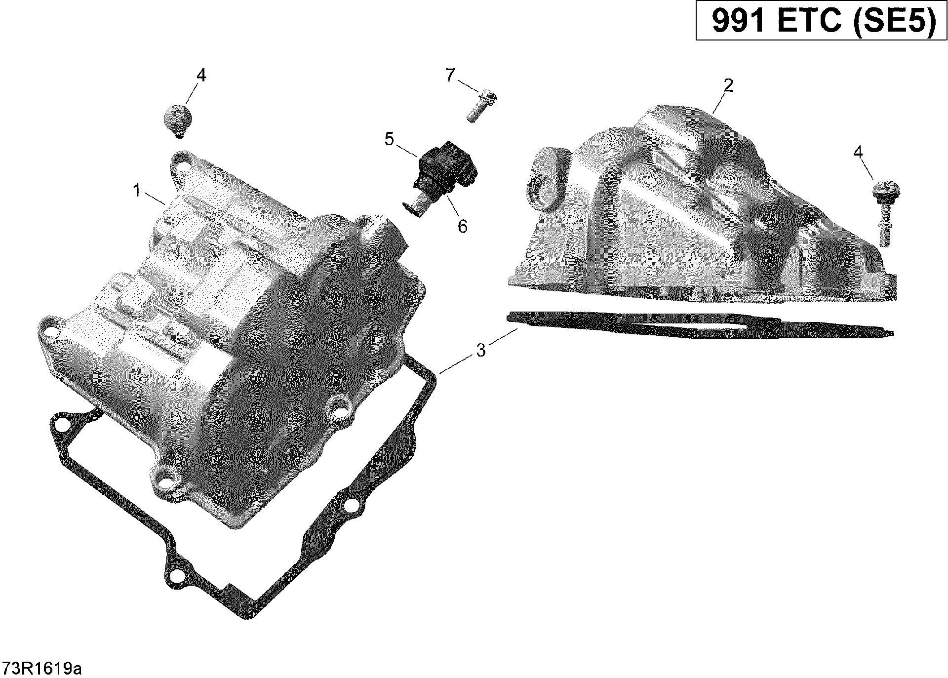 Fits 2008-2015 Can-Am Spyder RS SE5 / Spyder RS SM5 Valve Cover, Front, OEM Part # 420611320