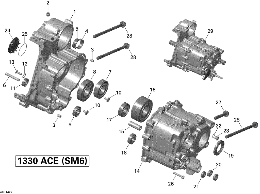 2014 Fits Can-Am Spyder Rt Sm6/ Spyder Rts Sm6 Gearbox, OEM Part # 420685782