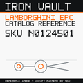 Iron Vault catalog reference catalog-card-v1 — Lamborghini SKU N0124501