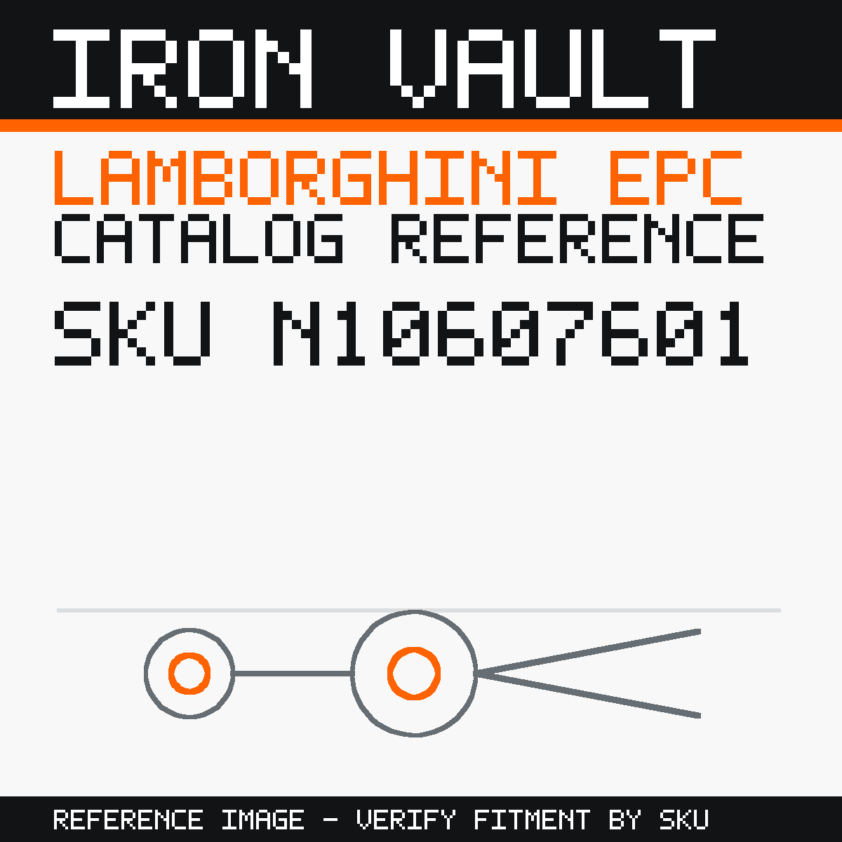 Iron Vault catalog reference catalog-card-v1 — Lamborghini SKU N10607601