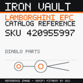 Iron Vault catalog reference catalog-card-v1 — Lamborghini SKU 420955997