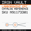 Iron Vault catalog reference catalog-card-v1 — Lamborghini SKU N91173301