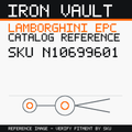 Iron Vault catalog reference catalog-card-v1 — Lamborghini SKU N10699601