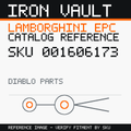 Iron Vault catalog reference catalog-card-v1 — Lamborghini SKU 001606173