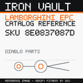Iron Vault catalog reference catalog-card-v1 — Lamborghini SKU 8E0837087D