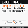 Iron Vault catalog reference catalog-card-v1 — Lamborghini SKU WHT000713