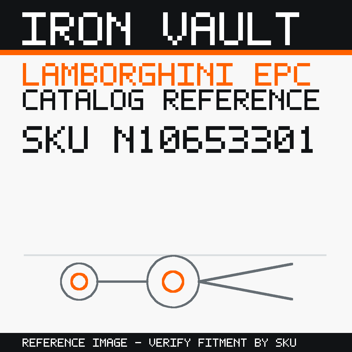 Iron Vault catalog reference catalog-card-v1 — Lamborghini SKU N10653301