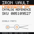 Iron Vault catalog reference catalog-card-v1 — Lamborghini SKU 005109527