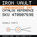 Iron Vault catalog reference catalog-card-v1 — Lamborghini SKU 4T0807698