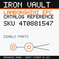 Iron Vault catalog reference catalog-card-v1 — Lamborghini SKU 4T0881547