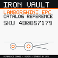 Iron Vault catalog reference catalog-card-v1 — Lamborghini SKU 4B0857179