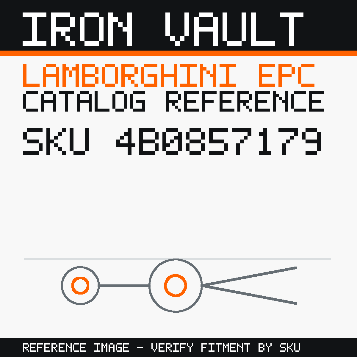 Iron Vault catalog reference catalog-card-v1 — Lamborghini SKU 4B0857179