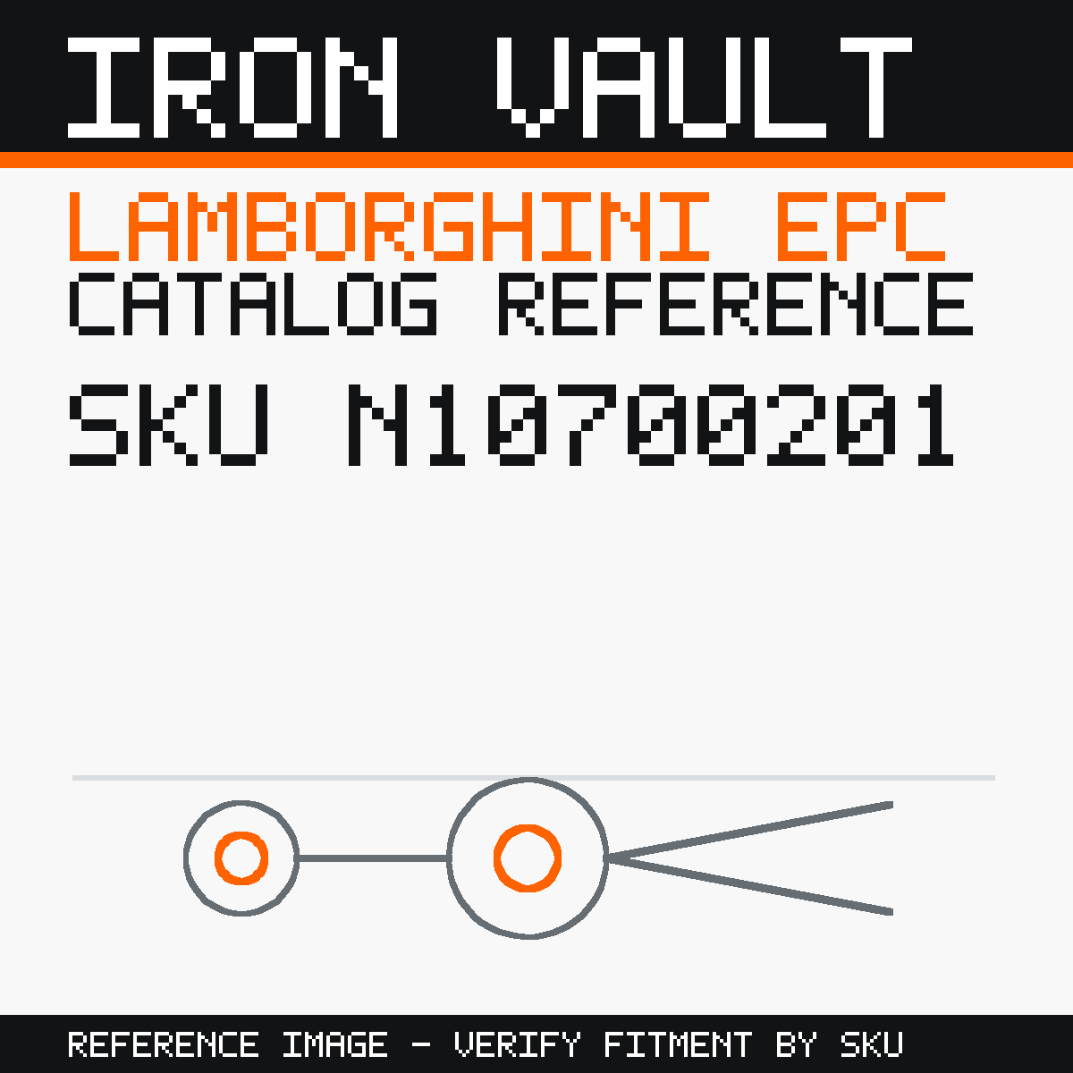 Iron Vault catalog reference catalog-card-v1 — Lamborghini SKU N10700201