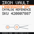 Iron Vault catalog reference catalog-card-v1 — Lamborghini SKU 420807887
