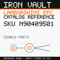 Iron Vault catalog reference catalog-card-v1 — Lamborghini SKU N90409501