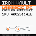 Iron Vault catalog reference catalog-card-v1 — Lamborghini SKU 400251143B