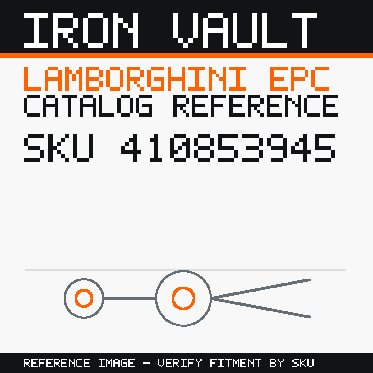 Iron Vault catalog reference catalog-card-v1 — Lamborghini SKU 410853945