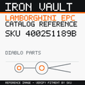Iron Vault catalog reference catalog-card-v1 — Lamborghini SKU 400251189B