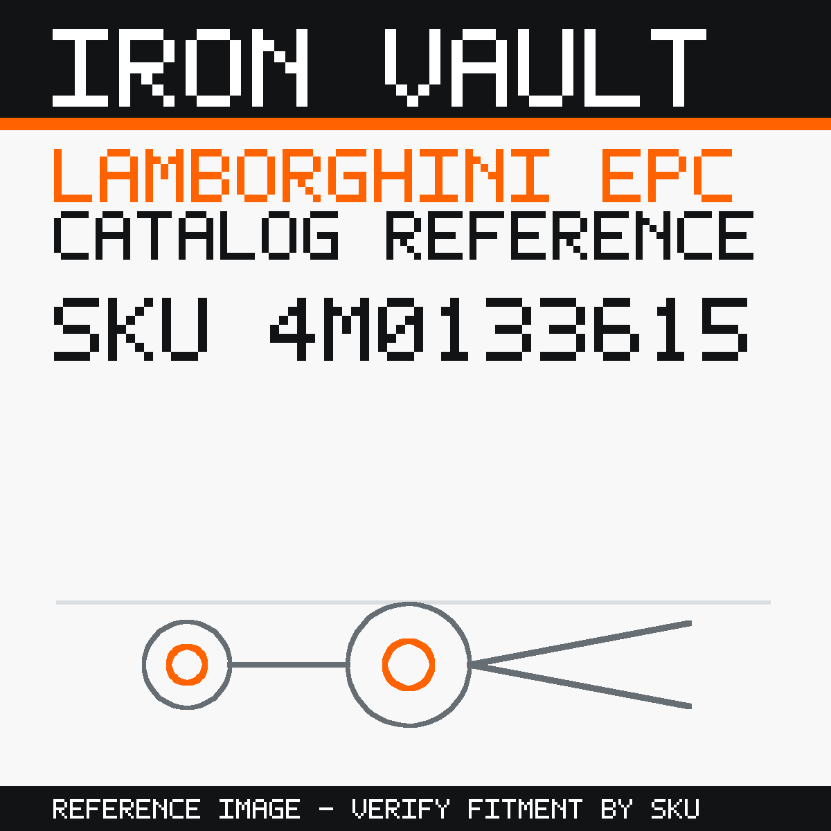 Iron Vault catalog reference catalog-card-v1 — Lamborghini SKU 4M0133615