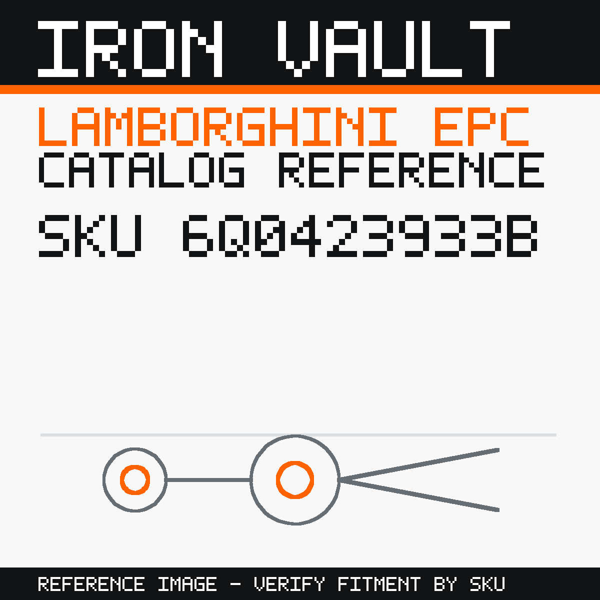 Iron Vault catalog reference catalog-card-v1 — Lamborghini SKU 6Q0423933B