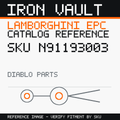 Iron Vault catalog reference catalog-card-v1 — Lamborghini SKU N91193003