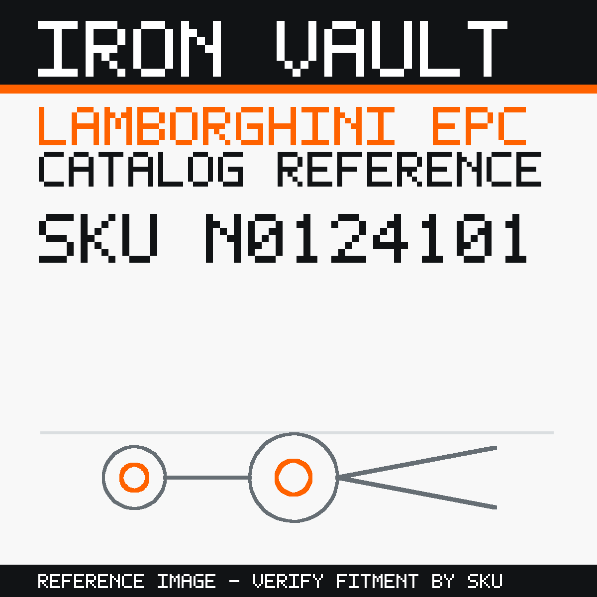 Iron Vault catalog reference catalog-card-v1 — Lamborghini SKU N0124101