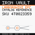 Iron Vault catalog reference catalog-card-v1 — Lamborghini SKU 4T0823359