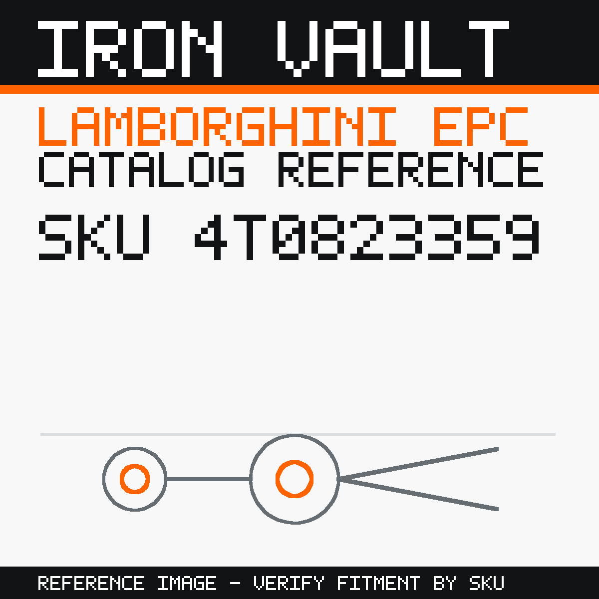 Iron Vault catalog reference catalog-card-v1 — Lamborghini SKU 4T0823359