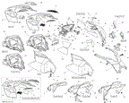 Ski-Doo - OEM schematic diagram - Part # 2572-517304206 - 09- Hood, Windshield And Console | 09- Windshield And Console | 09- Hood - Ref # 71, 12, 8, 6